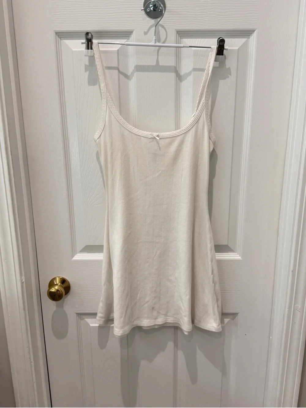 SKIMS Drop Needle Pointelle Cami Mini Dress size s - Picture 2 of 4
